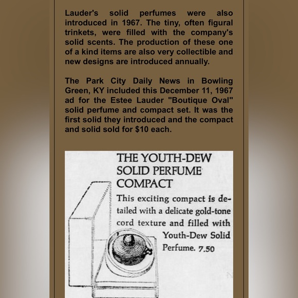 Estee Lauder Youth Dew Solid Perfume Compact with the original perfume intact - Picture 12 of 16